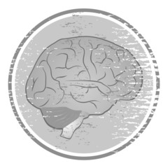 Poster - Creative brain icon