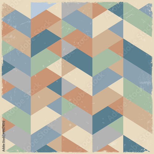 Obraz na płótnie canvas Retro geometryczne tło w pastelowych kolorach
