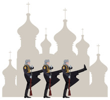 Russian Soldiers And Ballerinas