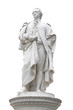 Johann Wolfgang von Goethe statue with clipping path