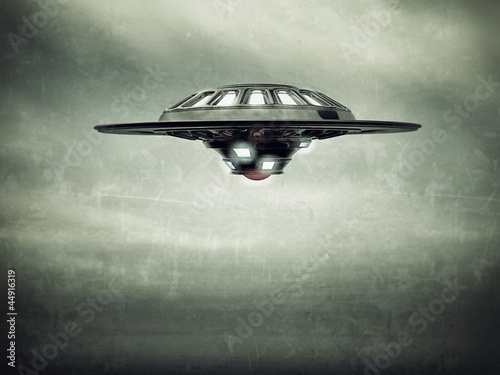 Obraz na płótnie canvas trzyczęściowy "tryptyk" Ufo