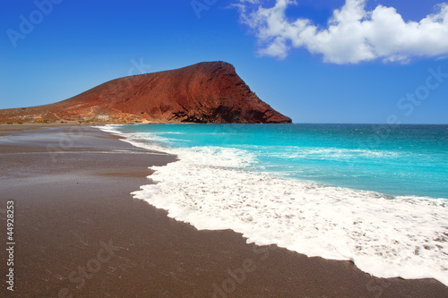 Obraz w ramie Beach Playa de la Tejita in Tenerife