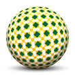 Kugel, Muster, Struktur, Quadrate, Fliesenmuster, 3D, Sphere