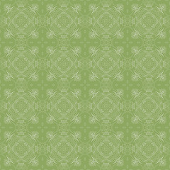 Aufkleber - Seamless wallpaper with floral ornament