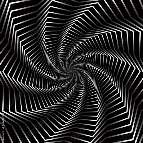 Naklejka samoprzylepna Efekt spiralny tło ilustracja.