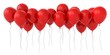 3d red balloons
