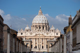 Fototapeta  - Roma, San Pietro e via della Conciliazione