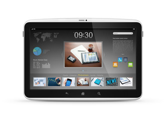 Aufkleber - Digital tablet with start screen interface design