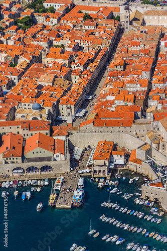 Plakat na papierze fotorealistycznym Stare miasto Dubrownika