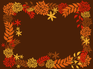 Sticker - Autumn Leaves Frame