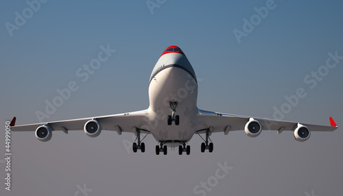 Fotoboard na płycie Duży jumbo jet ląduje