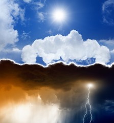 Wall Mural - heaven and hell