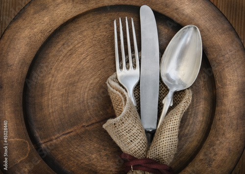 Naklejka na szybę Vintage silverware