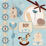 Scrapbook Baby Boy Set