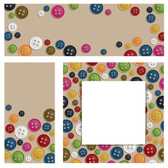 Wall Mural - button banners