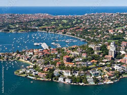 Obraz na płótnie canvas trzyczęściowy "tryptyk" Rose bay, sydney
