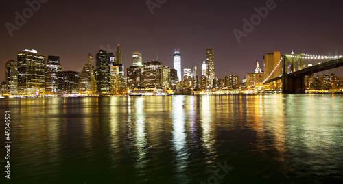Board z aluminiowym obramowaniem Manhattan most i panoramę