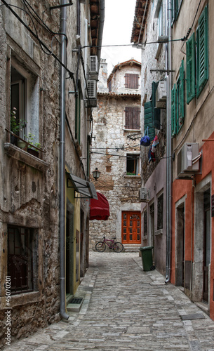 Obraz w ramie Kroatien - Gasse in Rovinj