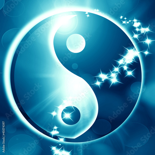 Board z aluminiowym obramowaniem Znak yin yang