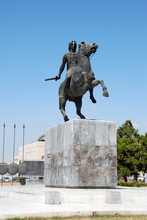 Statue Of Alexander The Great In Thessaloniki