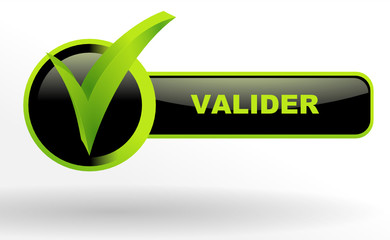 Poster - valider sur bouton validé vert et noir