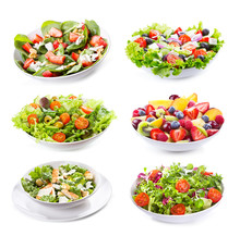 Set With Different Salads