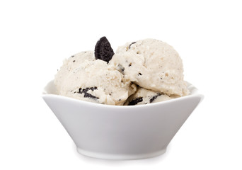 Sticker - cookies and cream in a bowl