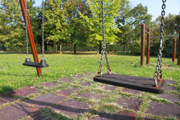 Swing on playground