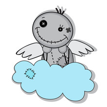 Monster With Wings On A Cloud