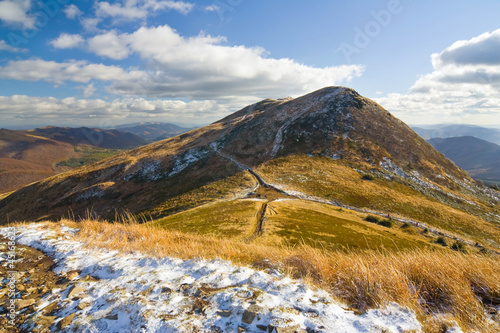 Naklejka samoprzylepna Jesień, bieszczady