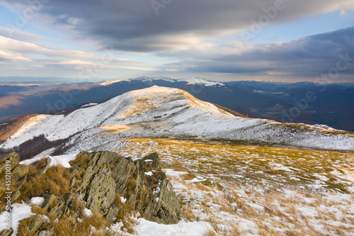 Naklejka samoprzylepna Bieszczady national park, poland