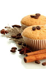 Wall Mural - tasty muffin cakes