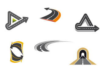 Wall Mural - Road and highway symbols