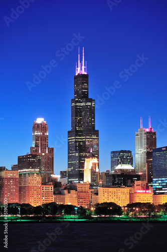 Fotoboard na płycie Wieża chicago willis