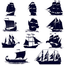 The Contours Of The Sailing Ships