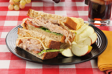 Canvas Print - Turkey sandwich