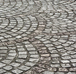 Poster - old cobble stone street