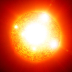 Wall Mural - Sun in outer space