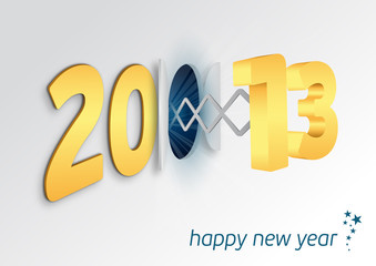 Sticker - 2013 Greeting card - Happy New Year