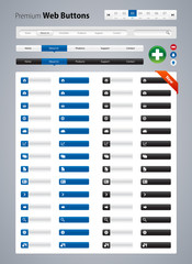 Wall Mural - web buttons