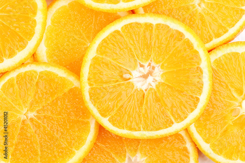 Plakat na papierze fotorealistycznym Pomarańcze z bliska