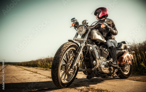 Fototapeta do kuchni Biker girl