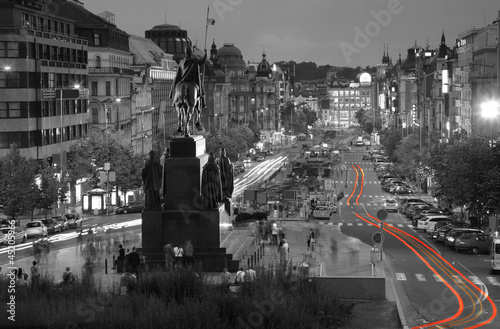 Obraz na płótnie canvas dwuczęściowy "dyptyk" Plac wacława, praga