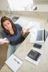 Wall Mural - Woman feeling financial pressure