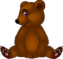 Wall Mural - Funny baby bear