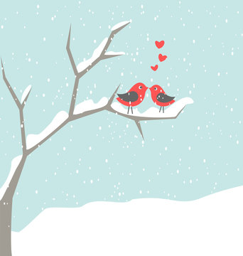 Wall Mural -  - christmas birds
