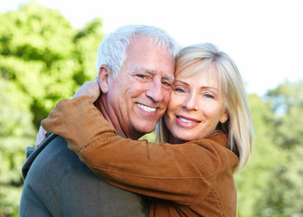 Poster - Happy senior couple.