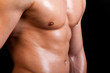 © cristovao31 - Muscular male torso on black background
