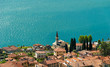 Blue water of Lake Como