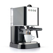 © afxhome - Coffee machine with a white cup, isolated path included